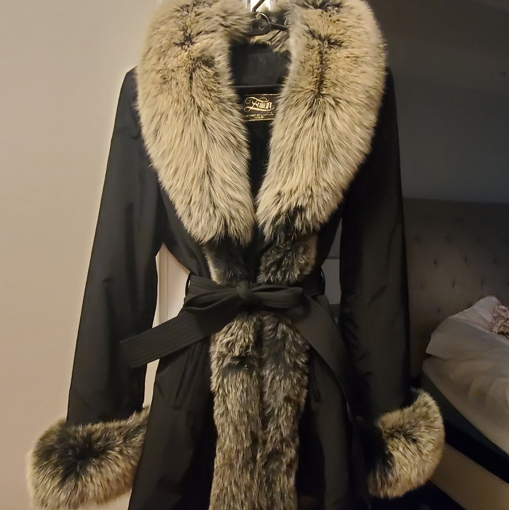 Fox fur coat